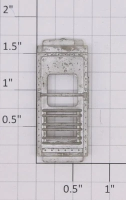 Porta traseira prata carro de observação Lionel 2531-12 sem vidro para janela - Imagem 1 de 2