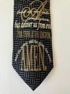 Adlerflügel Herren Krawatte Krawatte Seide Satin Vater unser die Kunst im Himmel 57" - Bild 1 von 8