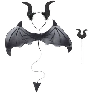 Dämonenflügel Set Cosplay Hörner Halloween Kostüm Zubehör Kostüme - Bild 1 von 12