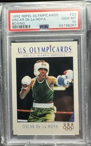 1992 Impel U.S. Olympicards - #23 Oscar De La Hoya PSA 10 - Bild 1 von 2