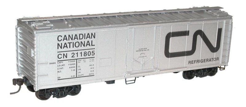 Kit escala HO Accurail 40' acero frigorífico/puertas enchufables Canadian National/CN #211805 Foto 1 de 1