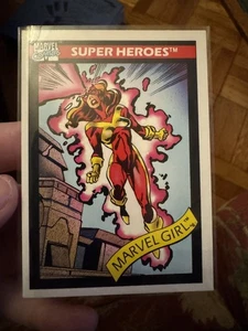 1990 Impel Marvel Universe #9 Marvel Girl - Picture 1 of 2