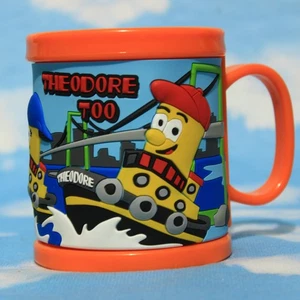 Theodore Tugboat Too Plastik Gummi Kinder Becher Tasse Retro Halifax (ORANGE) Thomas - Bild 1 von 3