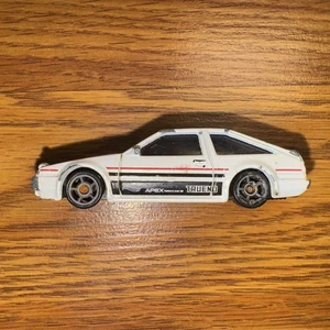 PAQUETE Hot Wheels tirar JDM blanco TOYOTA AE86 Sprinter Trueno COCHE A LA DERIVA suelto - Imagen 1 de 4