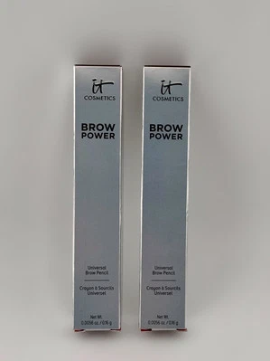 (2) IT COSMETICS BROW POWER UNIVERSAL TAUPE EYEBROW PENCIL Full Size 0.0056oz - Image 1 of 3