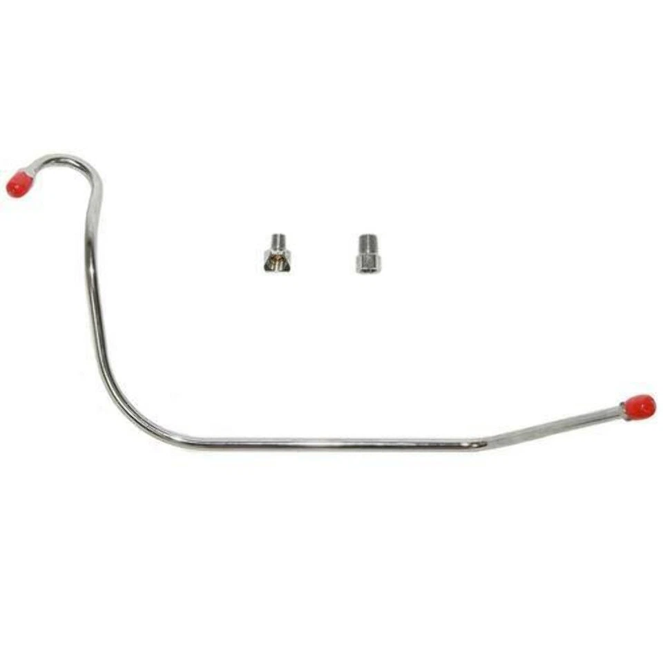 1963-65 Chevrolet Bel bomba de ar carburador linha de combustível 1/4 polegadas cromado -BPC6302CH - Imagem 1 de 1