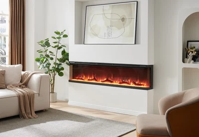 FLAMEKO Leura Electric Media Wall Fire - Image 1 of 4