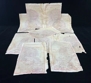 Antique 19th C Hadith Manuscript Arabic Maghrebi Script Islamic Text 20p Damaged - Picture 1 of 10