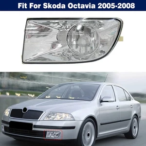 Luz antiniebla transparente para parachoques delantero izquierdo del lado del conductor para Skoda Octavia 2005-2008 - Imagen 1 de 17
