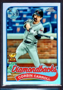 2024 Topps Chrome 1989 Topps Corbin Carroll #89CU-17 Refractor All-Rookie Cup - Bild 1 von 1