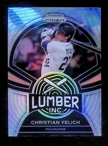 Christian Yelich 2022 Panini Prizm - Lumber Inc. #LI-7 Silver Prizm Brewers - Imagen 1 de 2