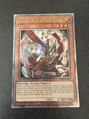 Ghost Ogre & Snow Rabbit (Alt Art) (Quarter Century Secret Rare) RA02-EN009 LP - Image 1 of 2