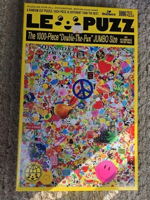 LE PUZZ I ❤️ Stickers 1000pc Puzzle Complete - Image 1 of 2