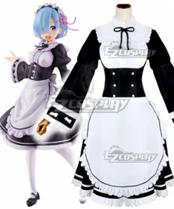 Re: Life In A Different World From Zero Rem Winter Lolita Dress Cosplay Costume - Picture 1 of 6