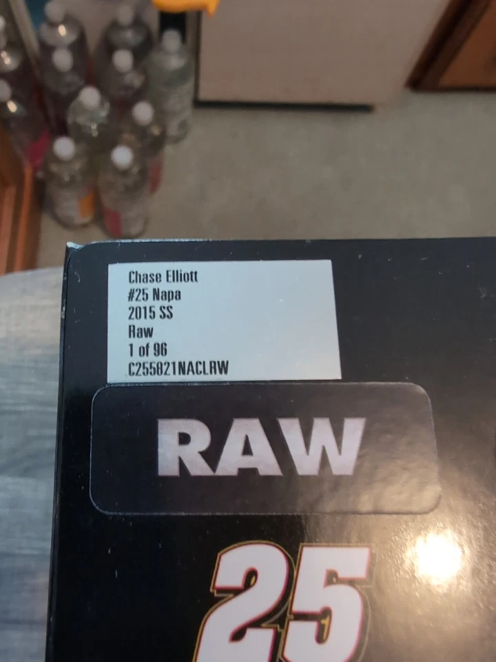 CHASE ELLIOTT 2015 NAPA RAW  #25 FIRST CUP CAR 1/24 SCALE  ACTION RAW - Image 1 of 3