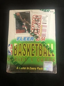 1993-94 FLEER BASKETBALL SERIES 1 SEALED HOBBY BOX 36 PACKS MICHAEL JORDAN - Picture 1 of 7