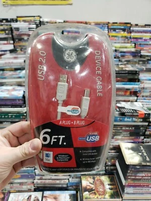 NEW GE USB AB 2.0 Hi-Speed 6 FT. Foot Device Cable Printer Windows Macintosh - Image 1 of 3