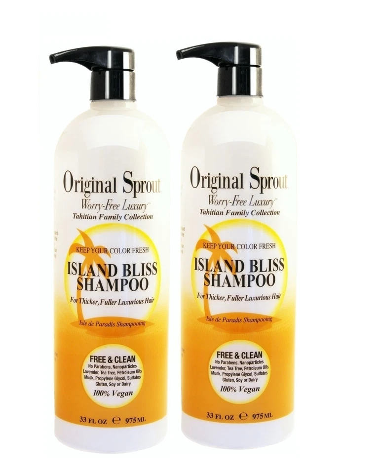 ORIGINAL SPROUT Island Bliss Shampoo - Safe for Color Treated Hair 33Oz Set of 2 - Image 1 of 2