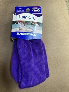 TCK Baseball Socks OBK mens shoe 9 1/2-12 1/2 unisex purple half cushoined foot - Picture 1 of 4