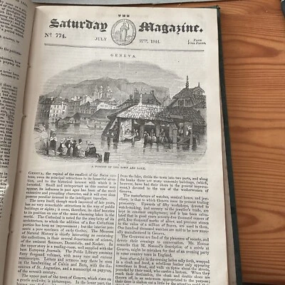 Impresión antigua 1844 - GINEBRA - Suiza Foto 1 de 2