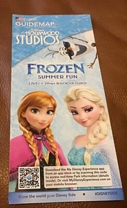Mappa Parco Hollywood Studios - Mondo Disney - datata giugno 2015 - Frozen - Foto 1 di 1