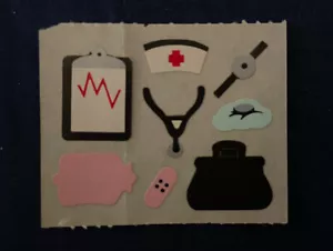 MRS. GROSSMAN AUFKLEBER BY THE YARD Arzt Krankenschwester schwarze Tasche 1983 - Bild 1 von 3