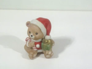 Homco Santa Hat Bear Figurine #5254 Vintage Christmas Miniature Resin - Picture 1 of 6