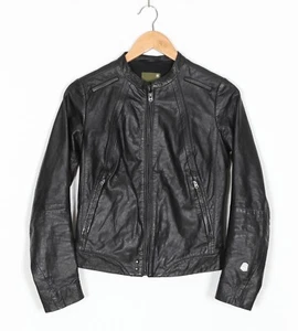 G-STAR FAE LEATHER Biker Jacket Women Size S MJ3502 - Picture 1 of 9
