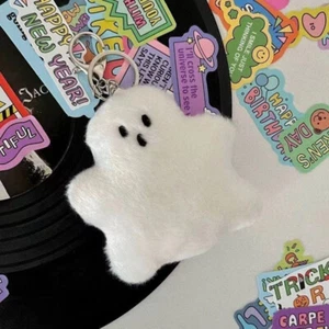 Creative Funny Ghost Keychain Cartoon Cute Plush Doll Pendant Keyring Bag Charms - Picture 1 of 6