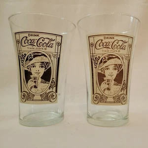 Gafas de beber vintage Libbey The Archives Coca-Cola 16 oz - diseño de estilo - Imagen 1 de 6