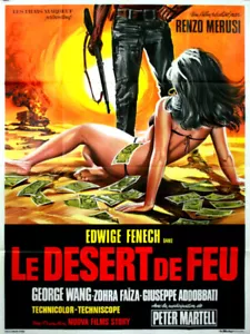 Edwige Fenech DESERT OF FIRE DESERTO DI FUOCO 1971 FRENCH POSTER 47x63 - Picture 1 of 1