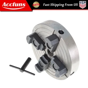 Wood Lathe Chuck 6" 4-Jaw Lathe Chuck with 1 × 8 TPI Thread New - Picture 1 of 13