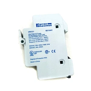 Ferraz Shawmut B213441 UltraSafe Fuse Holder Block 600V 30A  USCC1 Class CC - Picture 1 of 5