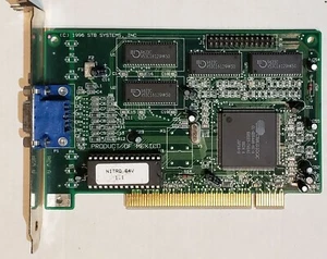 STB Nitro 64V v1.1 1 MB PCI VGA Videoadapter, 1X0-0415-307 VIDPCI014ACWW, generalüberholt - Bild 1 von 3