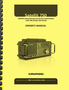 Grundig Satellite 750 Krótkofalowy odbiornik radiowy INSTRUKCJA OBSŁUGI - Zdjęcie 1 z 1