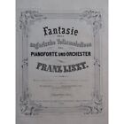 Franz Liszt Fantaisie Uber Mélodies Populaires Hongroises 2 Pianos 4 Mains env. 1870