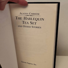 RARE Agatha Christie Literary Express Harlequin Tea Set Leatherette