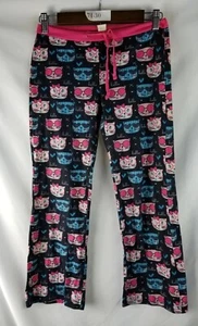 Lot Of 2 HDE Cat Theme Pajama Bottoms XL Big Girl's Multicolored Used - Picture 1 of 6