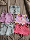 Lots of 5 Excellent Toddler Girls Shorts By Garanimal, Multi, Sz. 18 months 