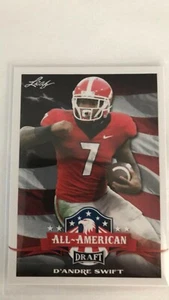 2020 Leaf Draft Football ALL - Amrican D`Andre Swift of Georgia #70 . NEW. - Picture 1 of 3