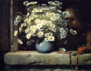 Jean Francois Millet The Bunch Of Daisies Canvas Print 16 x 20 - Picture 1 of 4
