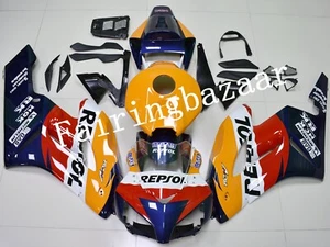 Fit for 2004 05 CBR1000RR REPSOL Dark Blue Orange Red ABS Injection Fairing Kit - Foto 1 di 8