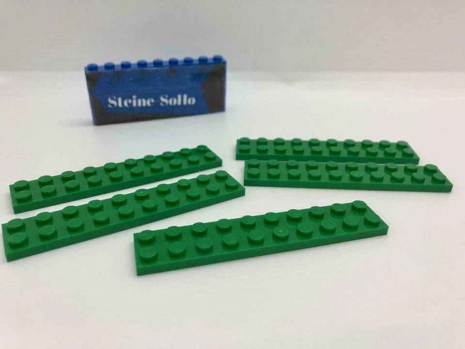Lego (c) 5x Platte - Bauplatte 2x10 grün - 3832 - baseplate green 383228 - Bild 1 von 1
