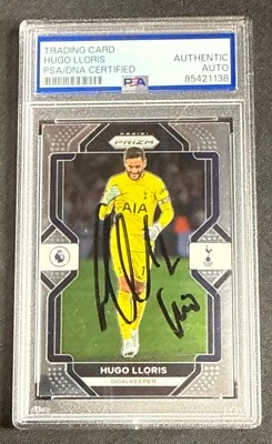 Tarjeta firmada por Hugo Lloris 2022-23 de fútbol Prizm Premier League #290 PSA 85421138 Foto 1 de 2