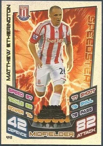 TOPPS MATCH ATTAX 2012-13- #441-STOKE CITY-MATTHEW ETHERINGTON-MOTM-SILVER FOIL - Picture 1 of 1