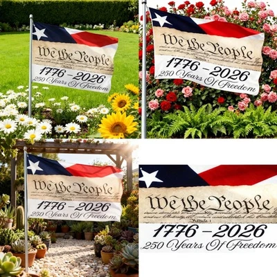 250th Anniversary Garden Flag Durable Polyester Outdoor Decoration For Patriotic - Image 1 of 4