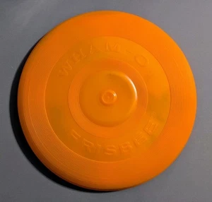Vintage 1966 Wham-O Original Frisbee - 60er orange fliegende Untertasse Spielzeug mit Anleitung - Bild 1 von 11