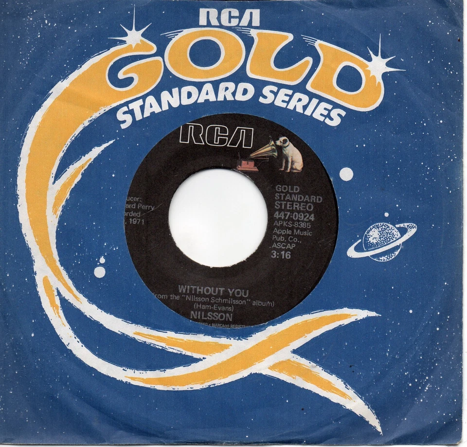 NILSSON - WITHOUT YOU / ME AND MY ARROW                  (M-) - Image 1 of 1