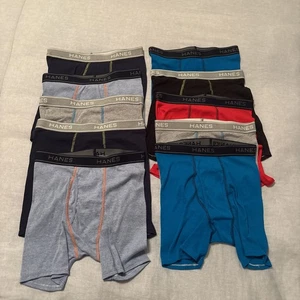 NEW Hanes Underwear Boys Extra Large Boxer Briefs Tagless Comfort 10 Pack - Picture 1 of 8