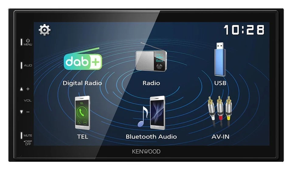 Kenwood DMX129DAB 2-DIN Autoradio DAB BT TouchDisplay USB Mirror